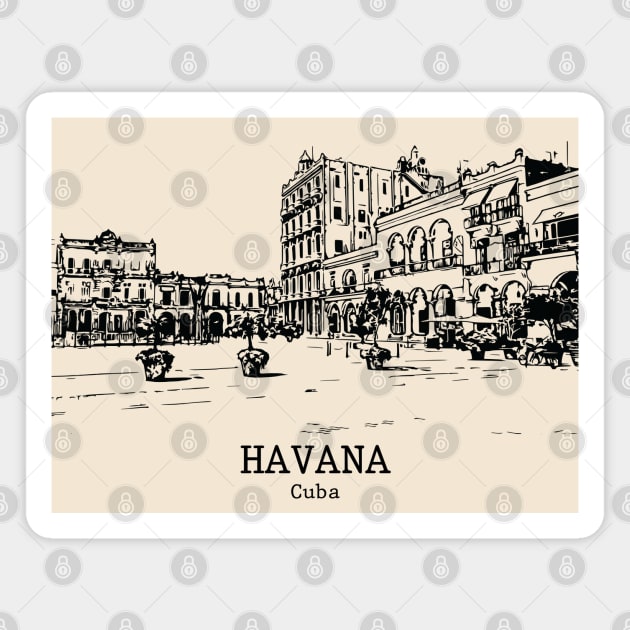 Havana - Cuba Magnet by Lakeric